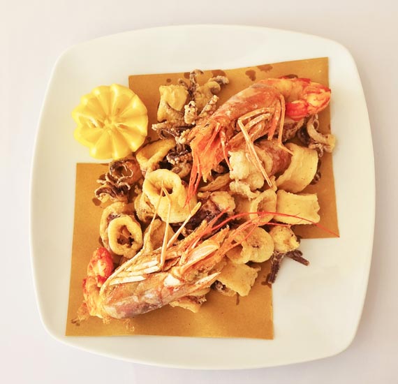 Fotoausschnitt eines Gerichts aus dem Restaurant La Palma