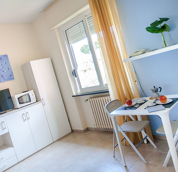 Interior of Studio Apartment A1 at Residence La Palma