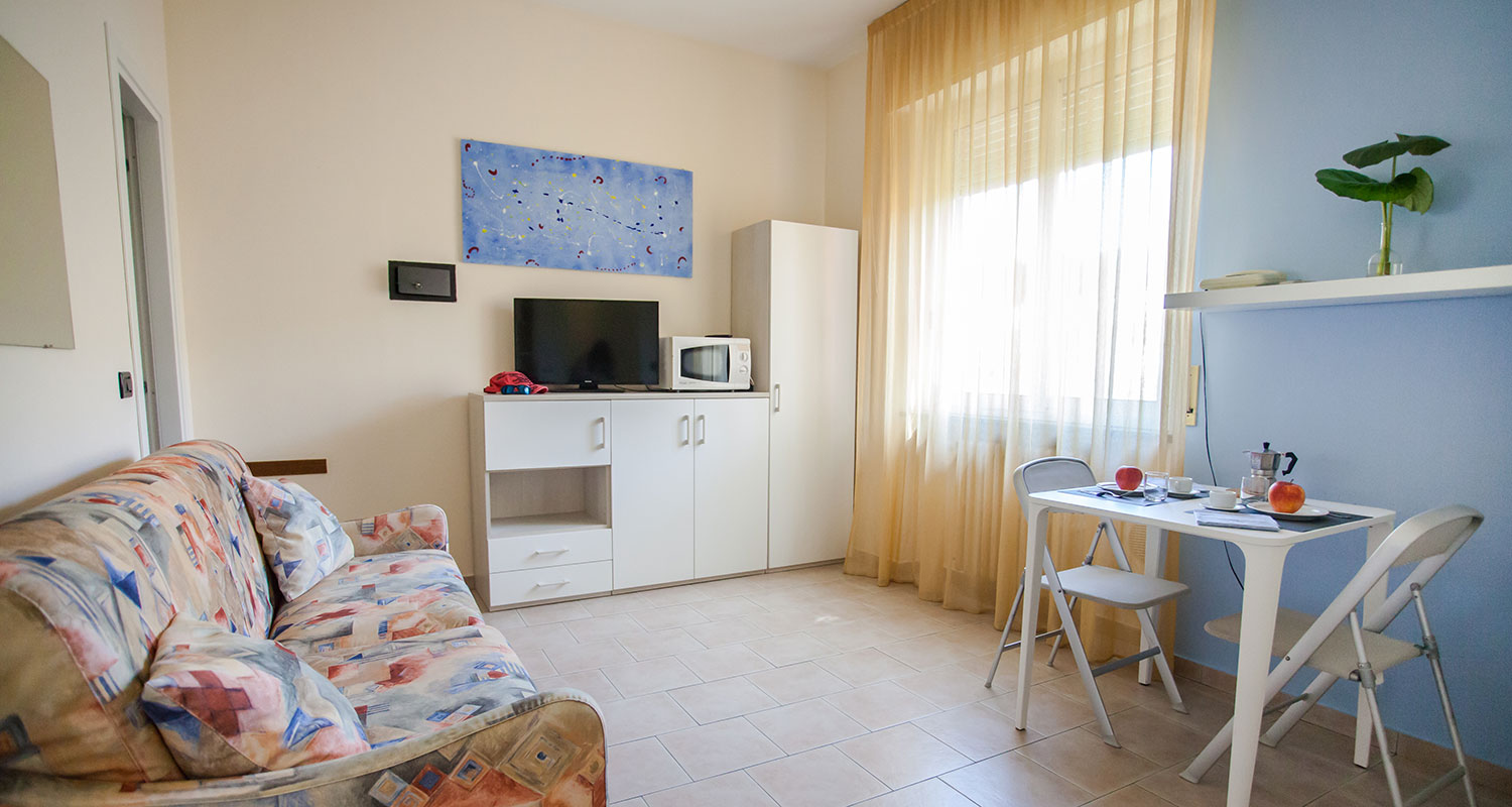 Interior of Studio Apartment A1 at Residence La Palma
