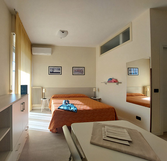 Innenbereich der Einraum-Appartement A2 in der Residenz La Palma