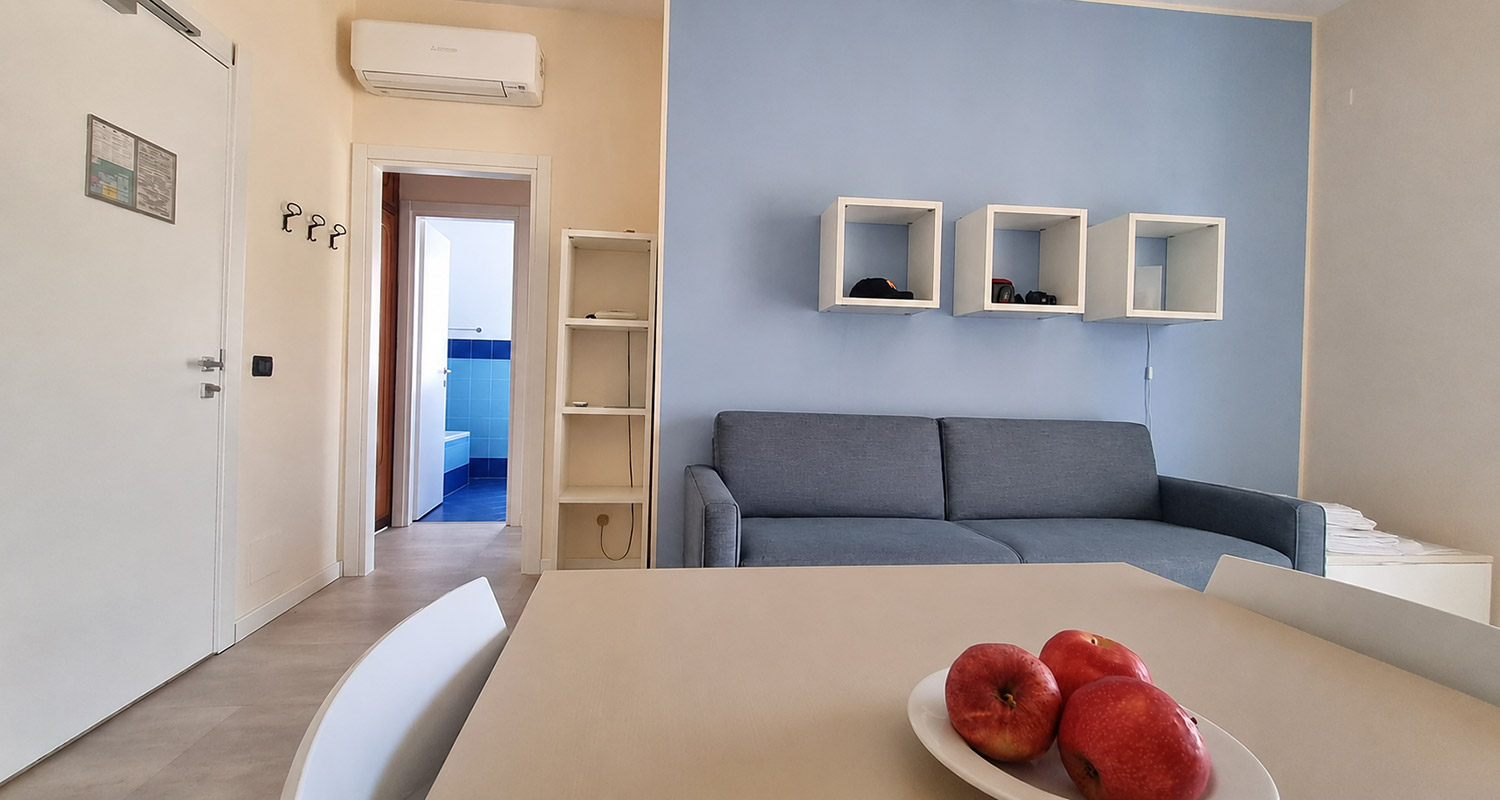 Innenansicht der Zweizimmerwohnung C, Straßenseite