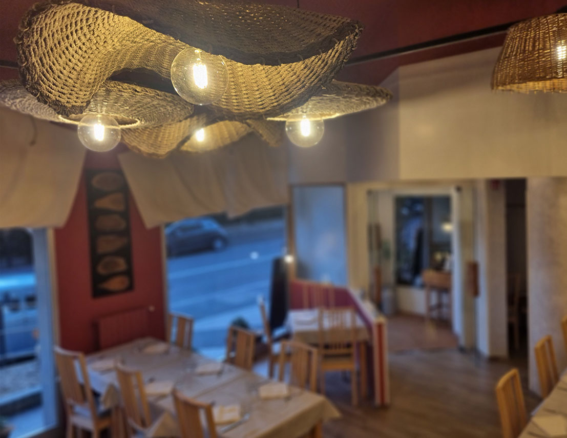 Innenaufnahmen des Ristorante Pizzeria La Palma in Andora