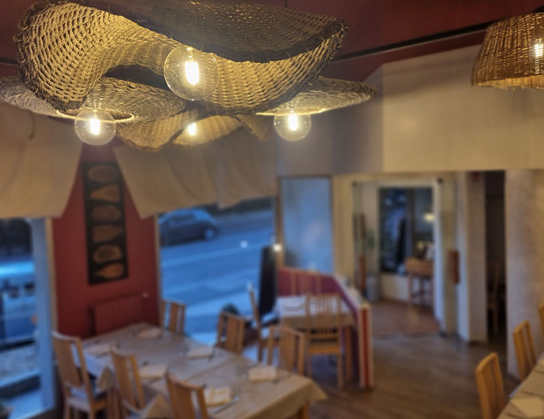 Innenaufnahmen des Ristorante La Palma in Andora