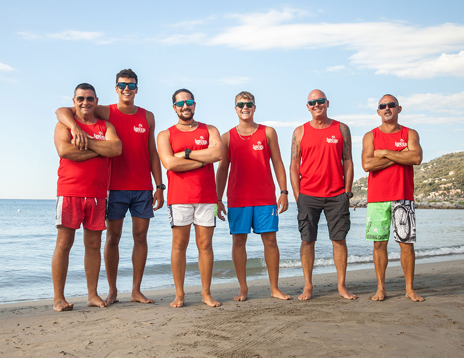 Foto dello staff dei Bagni Europa - S. Ambrogio di Andora