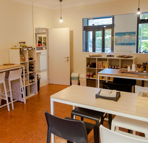 Interior of the convenience store at Residence La Palma